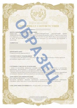 Образец Сертификат СТО 01.064.00220722.2-2020 Северодвинск Сертификат СТО 01.064.00220722.2-2020 